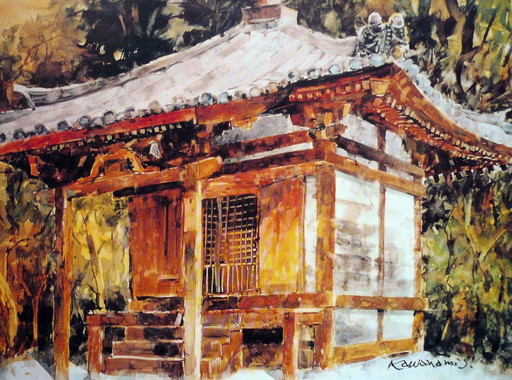 80号の大作。完成に1ケ月くらいしこしこと描きました。