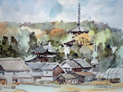 法輪寺遠景